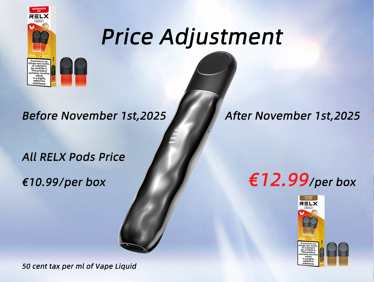 RELX Vape PodsPrice Adjustment  Relxireland