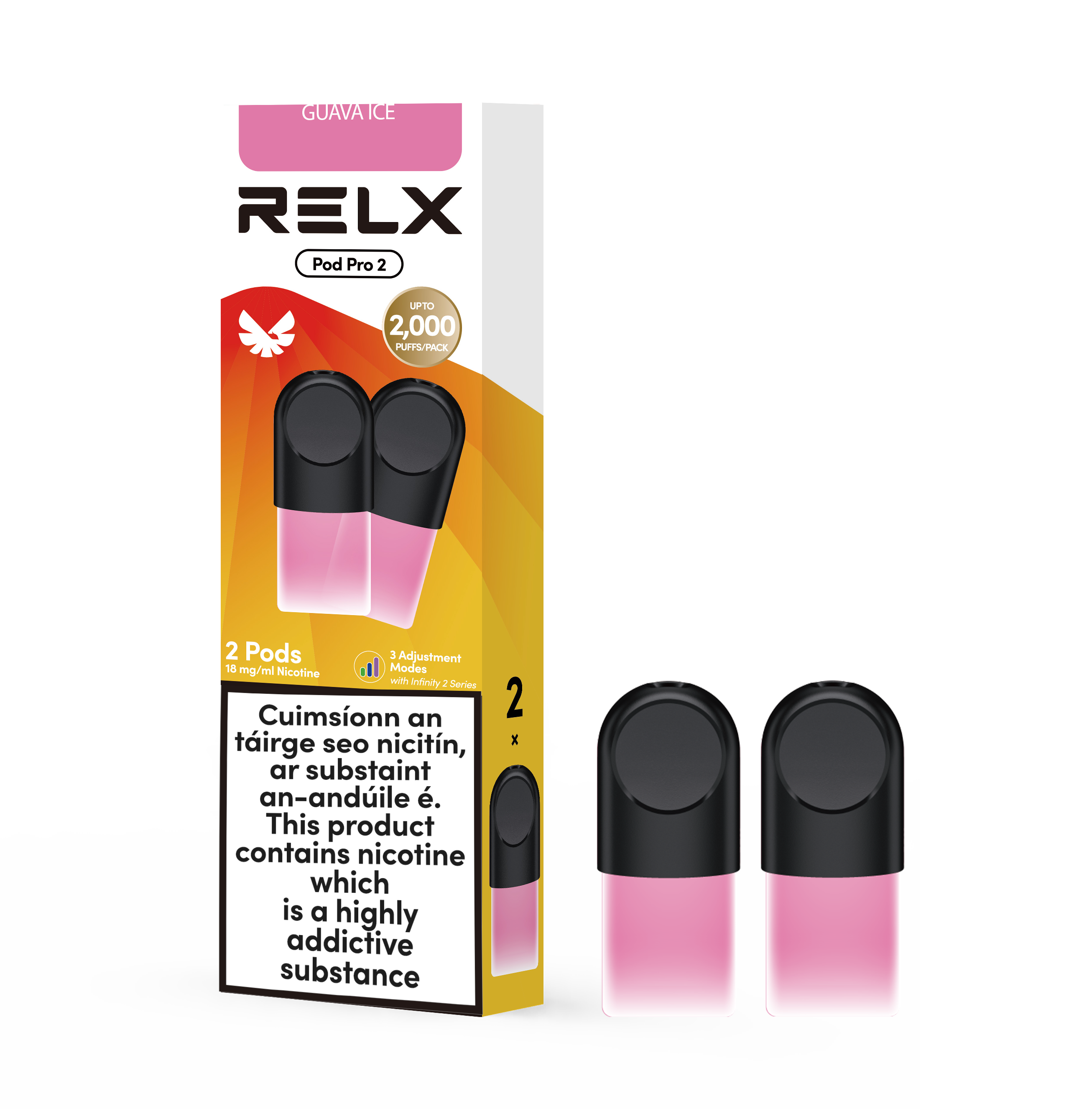 Guava Ice (2 Pods) (New Flavors) Relxireland Guava Ice (2 Pods) (New Flavors) Relxireland