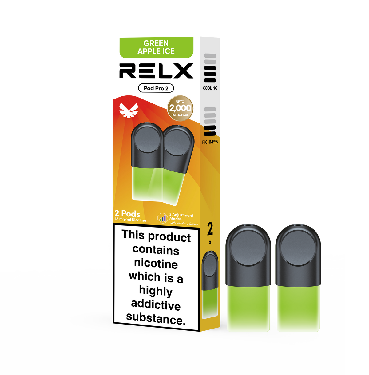 GREEN APPLE ICE(2 pods)（New flavors）